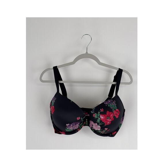 Soma Other - Soma Stunning Push Up Plunge Bra Rhapsody Black Floral Womens Size 38G New